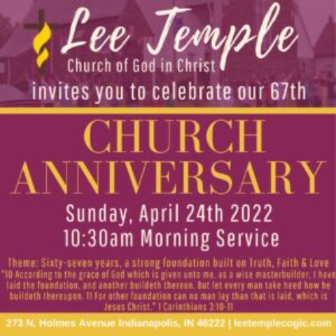 67th Church Anniversary!