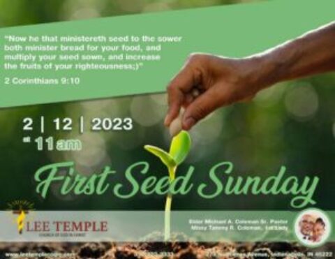 Annual 1st Seed Sunday